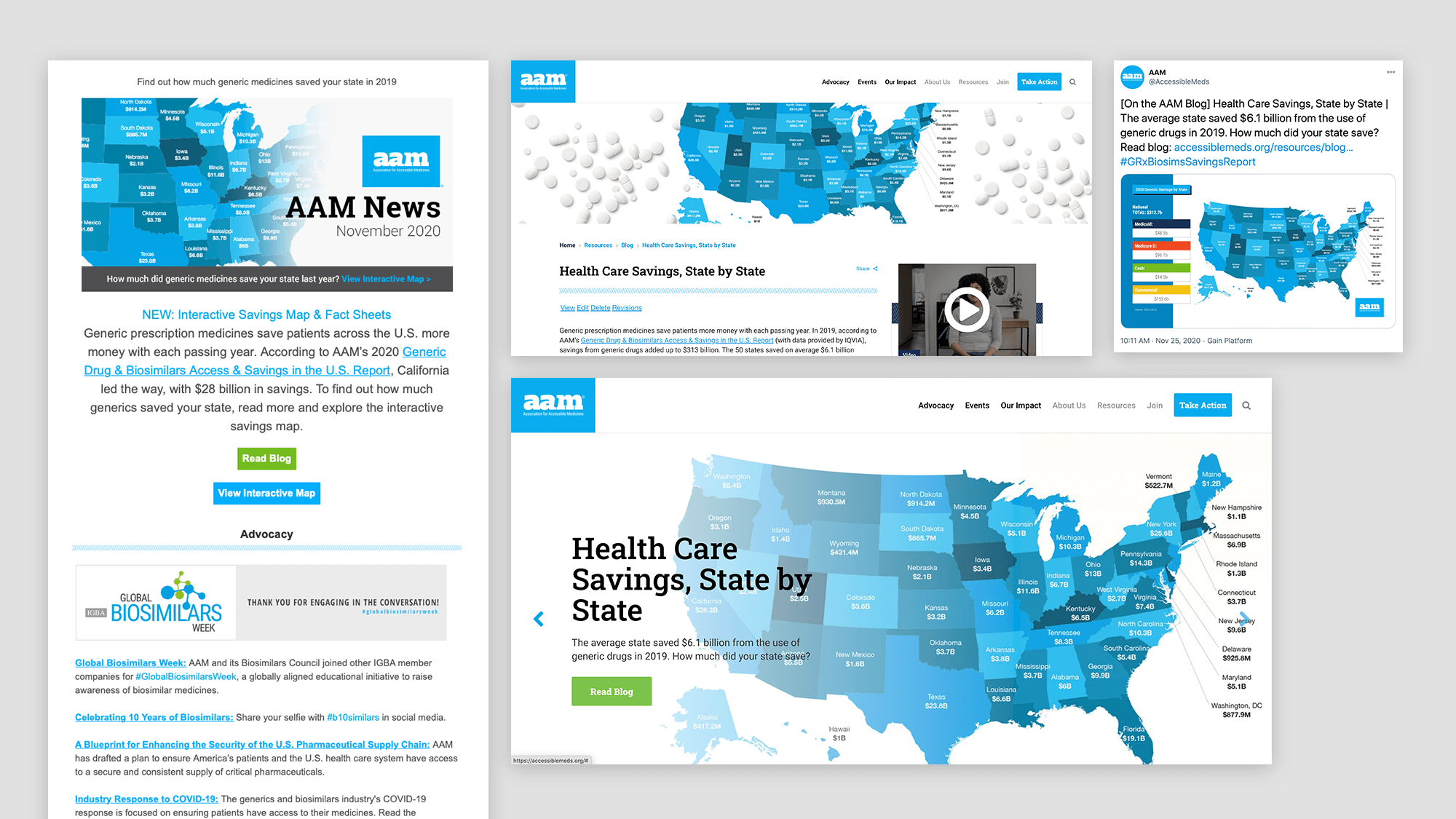 AAM Savings by State Interactive Map