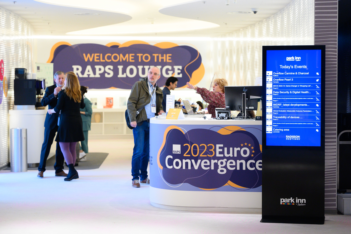 2023 RAPS Euro Convergence lounge close-up