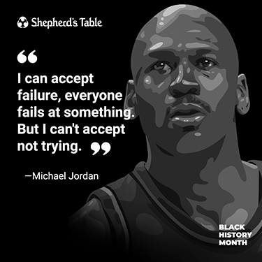 I can accept failures, everyone fails at something. But I can't accept not trying. - Michael Jordan.